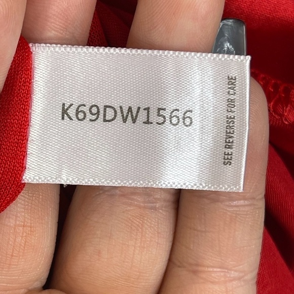 BISHOP + YOUNG Siren Slip Dress Women's size S Valentino Red Strappy Drape NWT's - Picture 7 of 8